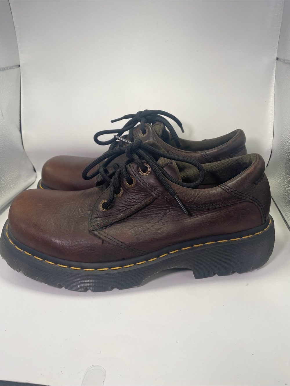 Dr. Martens 8A17 Leather Lace Up Casual Oxford Brown 9
